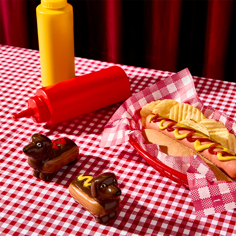 Adorn Living Hot Dog Salt & Pepper Shakers