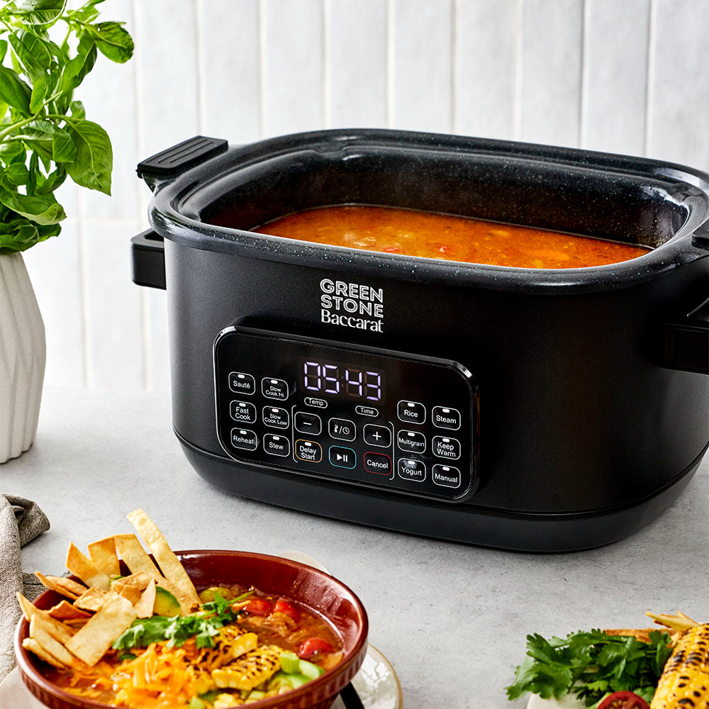 Baccarat GREEN STONE Slow Cooker 6L Black