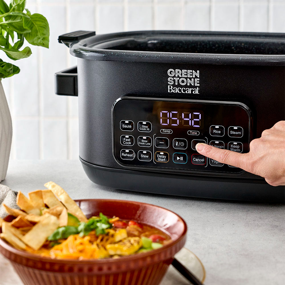 Baccarat GREEN STONE Slow Cooker 6L Black