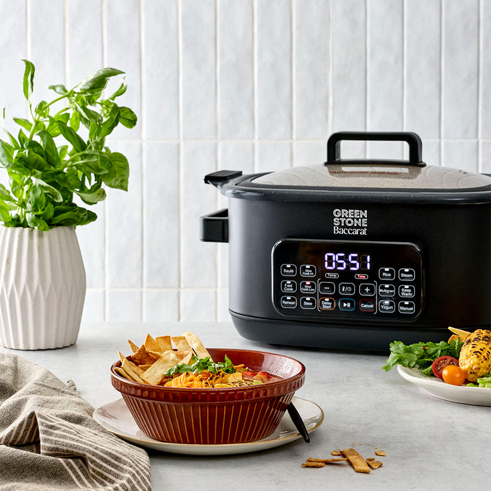 Baccarat GREEN STONE Slow Cooker 6L Black