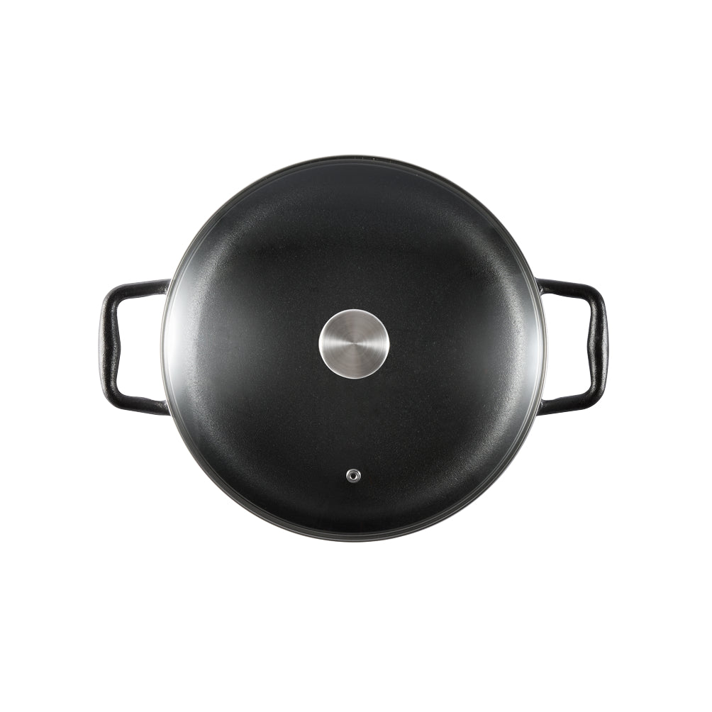 GRYLT Cast Iron Saute Pan With Lid 30cm