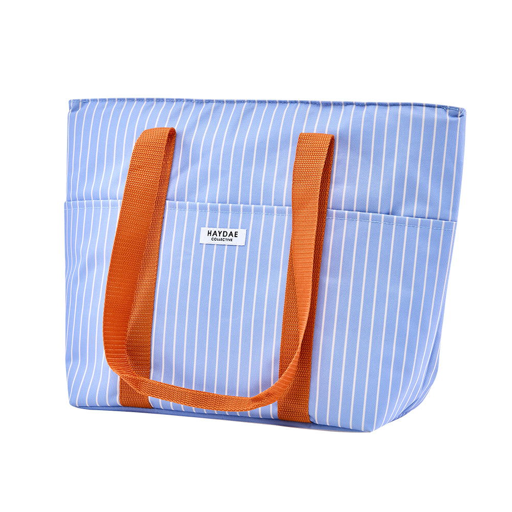 HAYDAE COLLECTIVE Cooler Tote Stripe Blue
