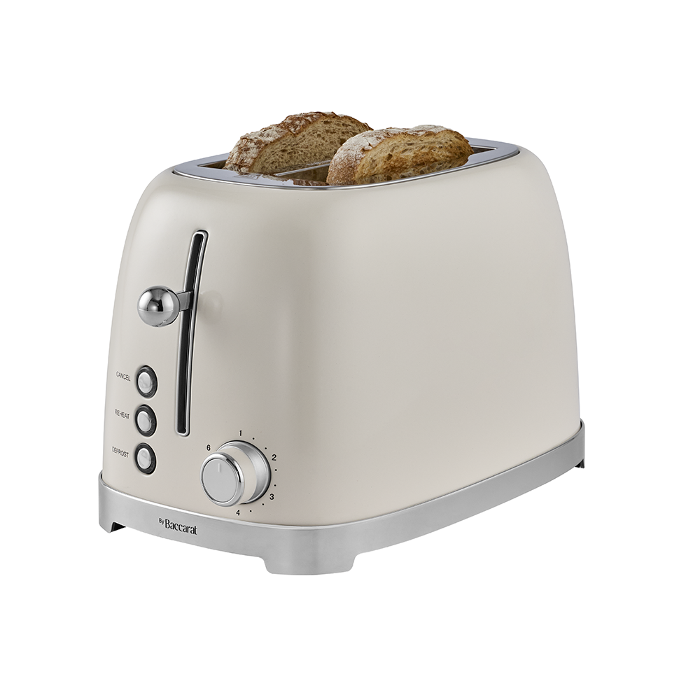 NOOK by Baccarat 2 Slice Toaster Cream
