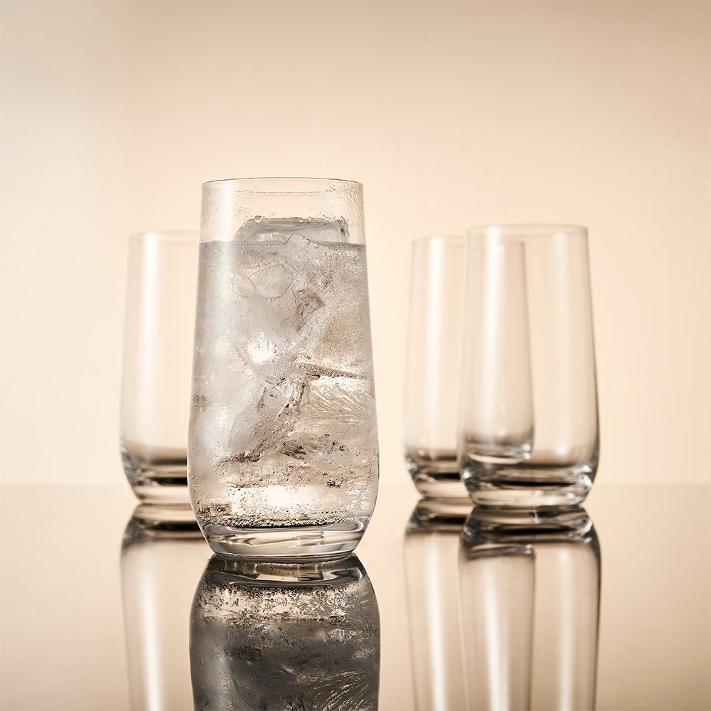 Salt & Pepper Set Of 4 Salut Highball Glasses 480ml