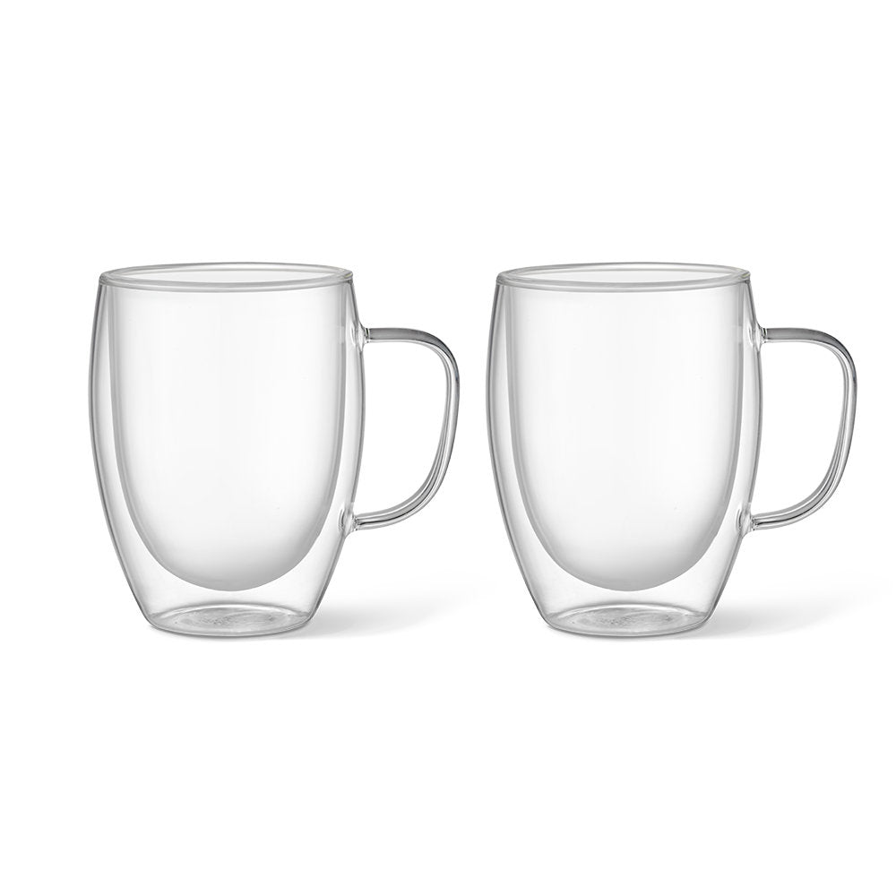 Baccarat Barista Cafe Double Wall Thermal Glass Mugs Set of 2 300ml