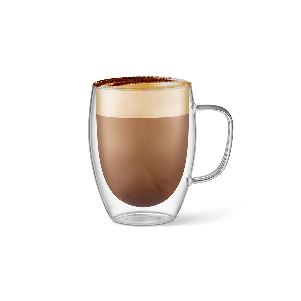 Baccarat Barista Cafe Double Wall Thermal Glass Mugs Set of 2 300ml