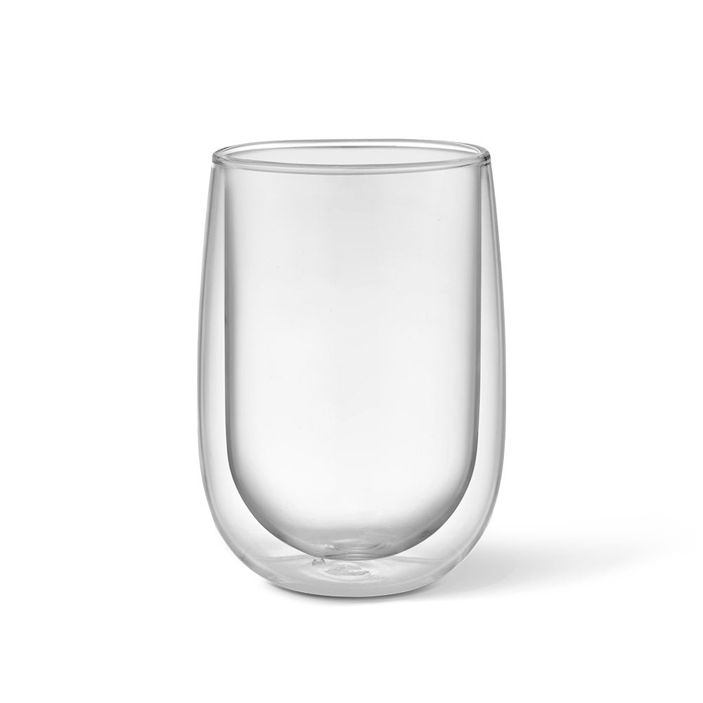 Baccarat Barista Café Set of 2 Double Wall Thermal Glass Tumblers 450ml