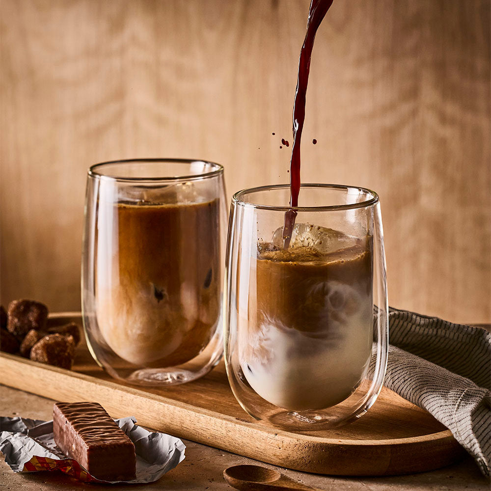 Baccarat Barista Café Set of 2 Double Wall Thermal Glass Tumblers 450ml