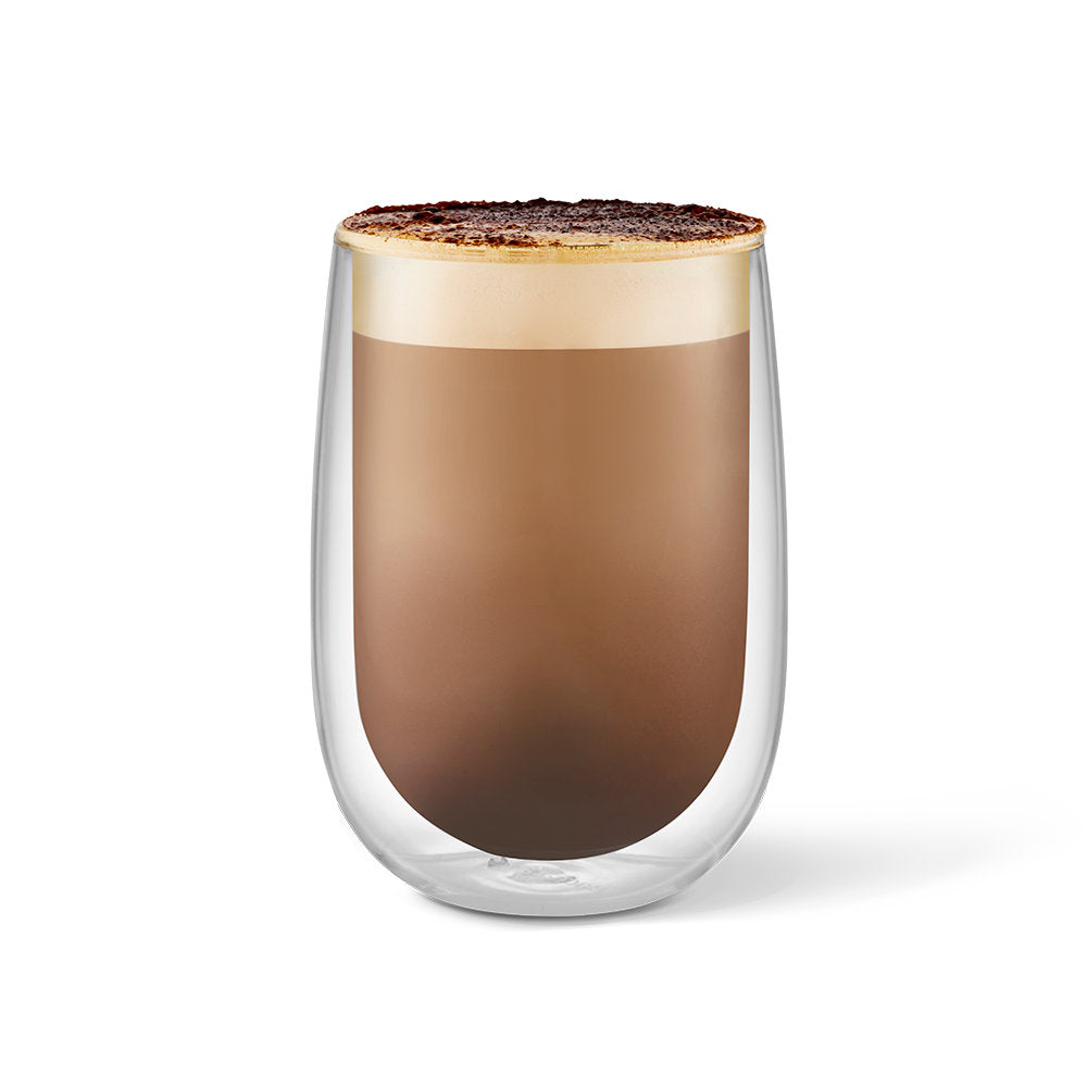 Baccarat Barista Café Set of 2 Double Wall Thermal Glass Tumblers 450ml