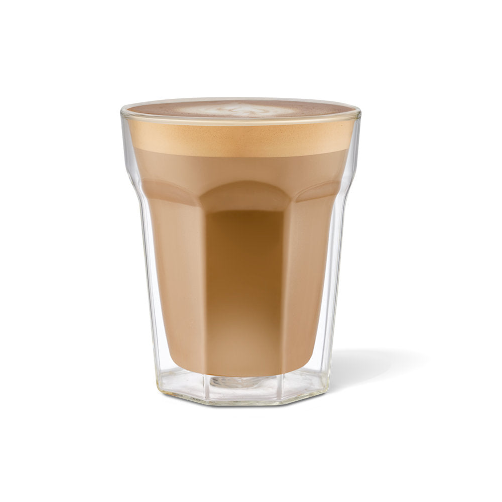 Baccarat Barista Facet Double Wall Latte Glass 236ml Set of 4