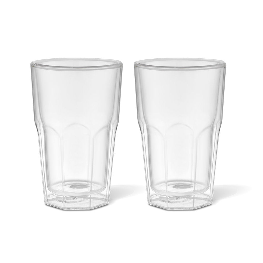Baccarat Barista Facet Double Wall Glass Medium 345ml Set of 4