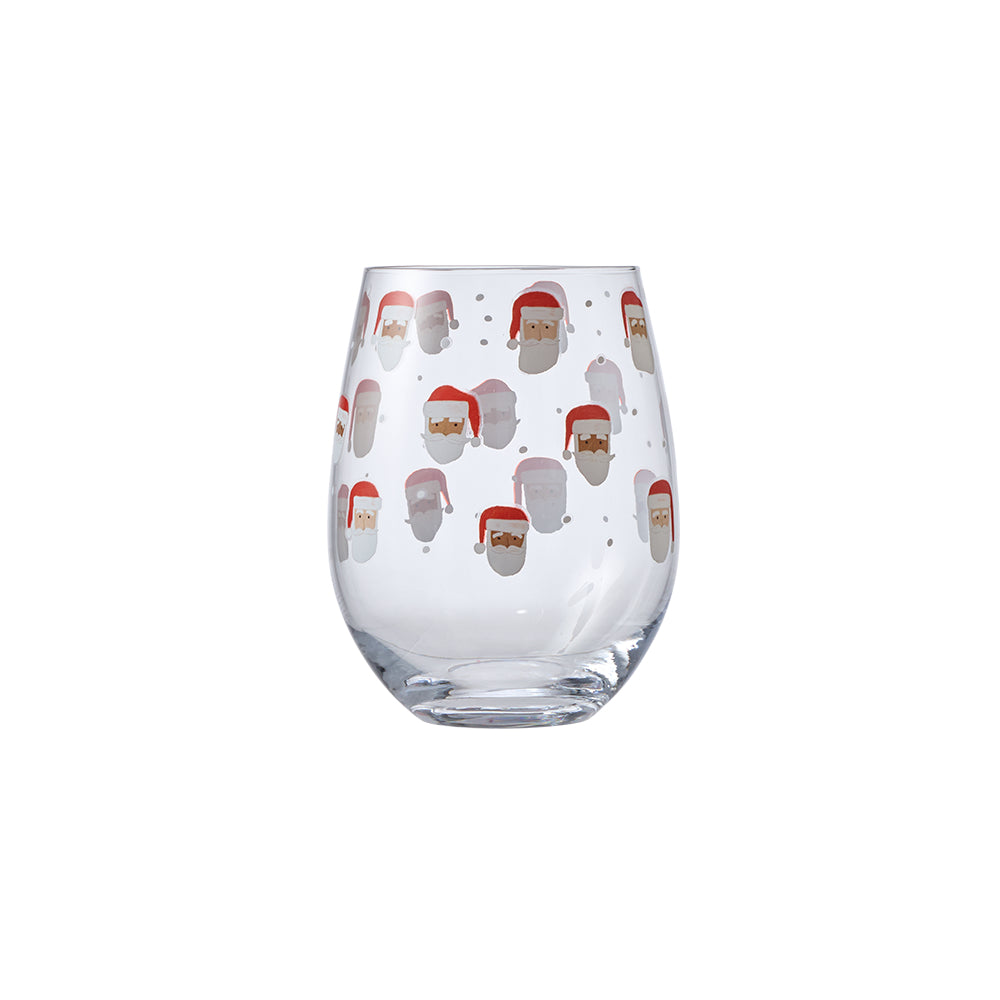Ambrosia Santas Workshop Set of 2 Stemless Glasses