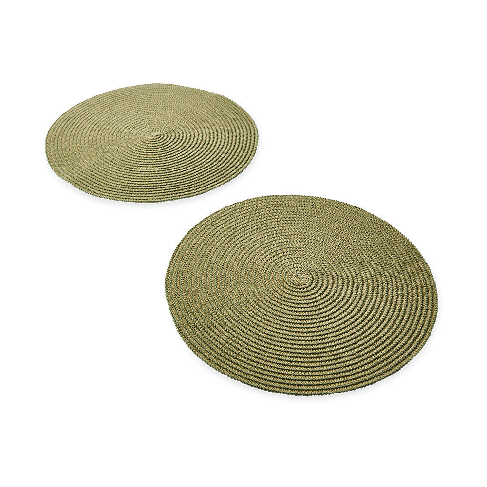 Salt & Pepper Set Of 2 Taylor Round Placemat 38cm