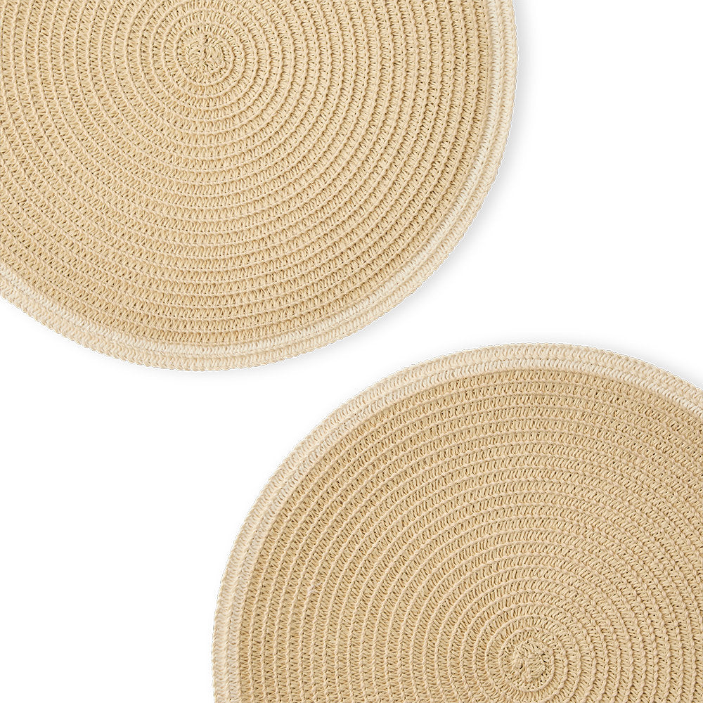 Salt & Pepper Set Of 2 Taylor Round Placemat 38cm