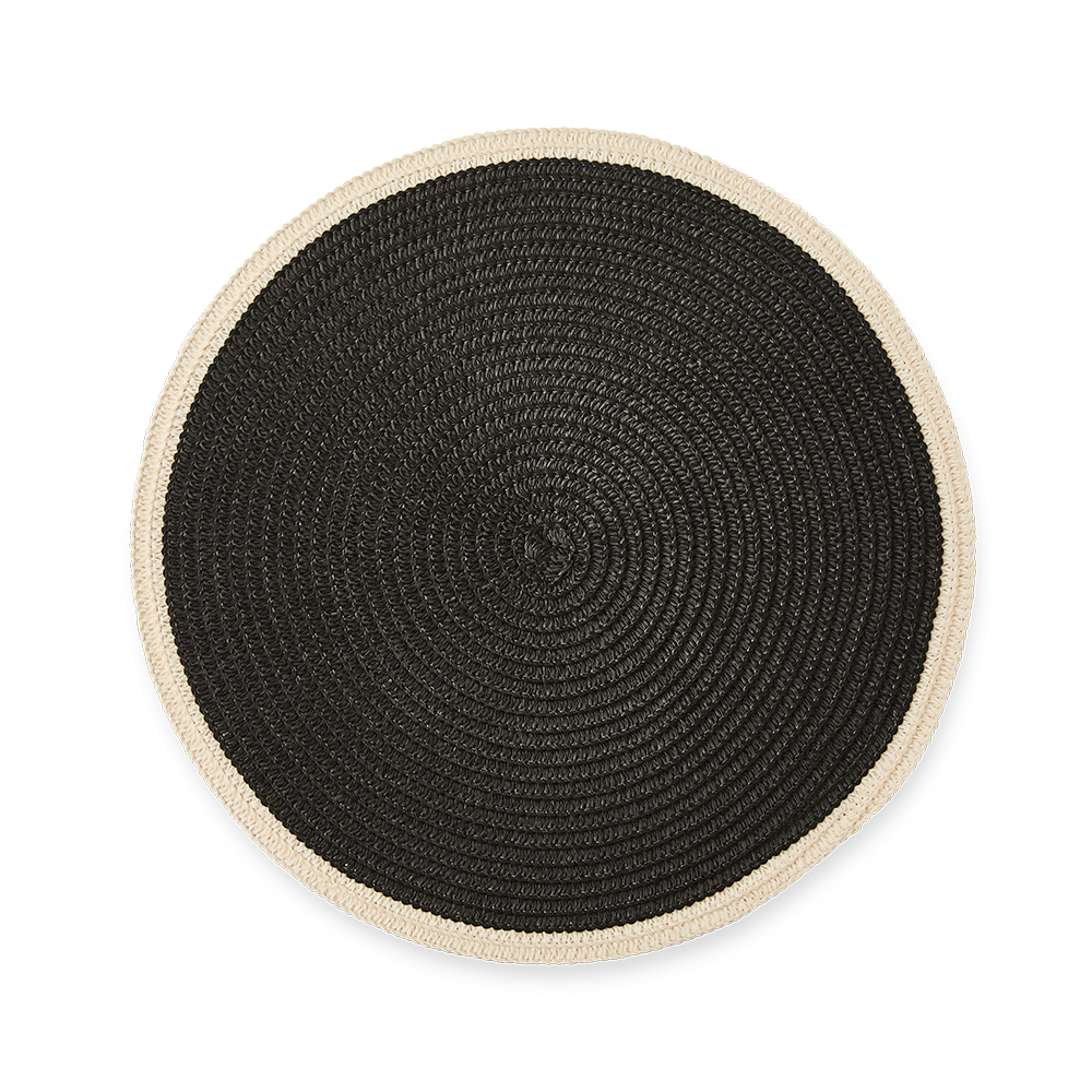 Salt & Pepper Set Of 2 Taylor Round Placemat 38cm