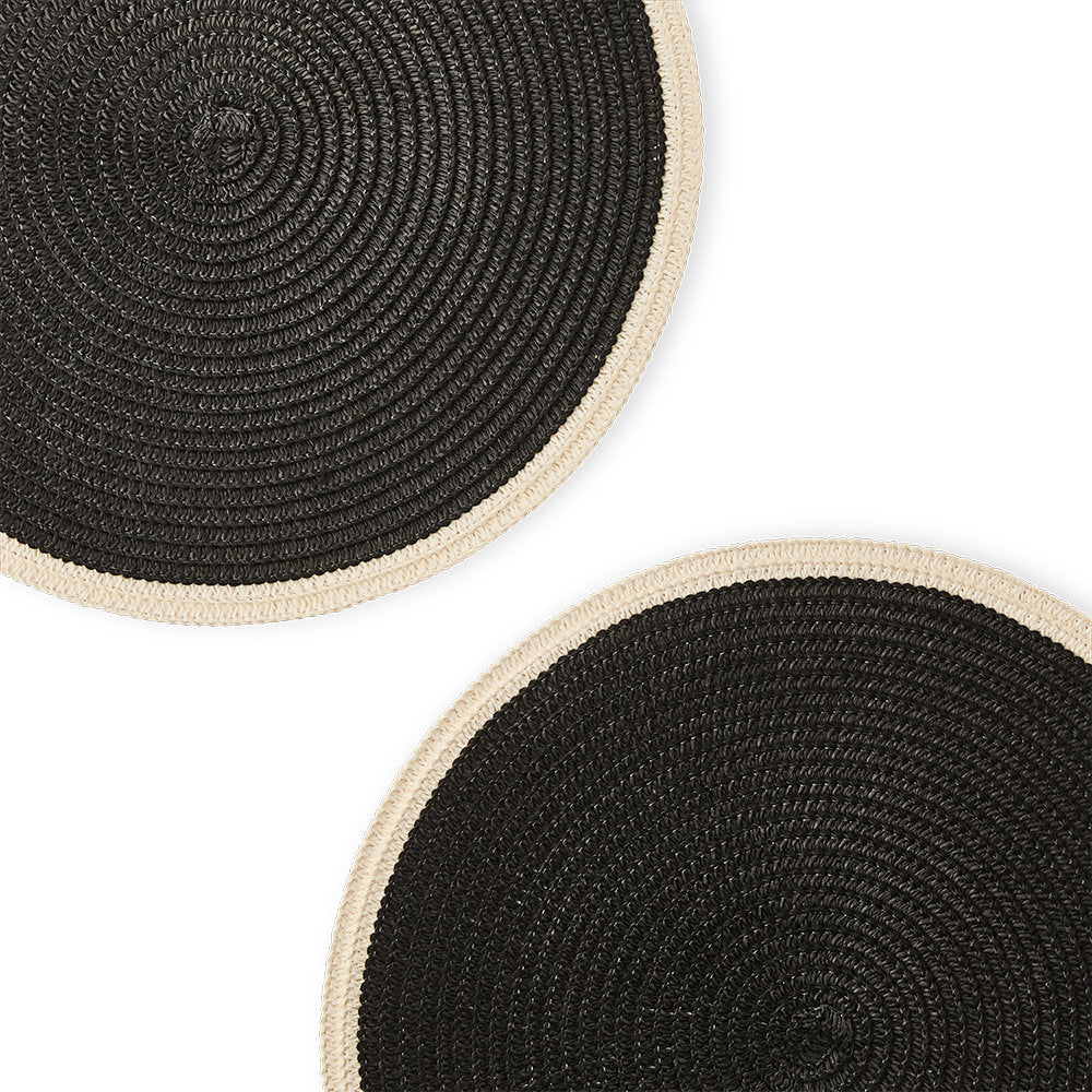 Salt & Pepper Set Of 2 Taylor Round Placemat 38cm