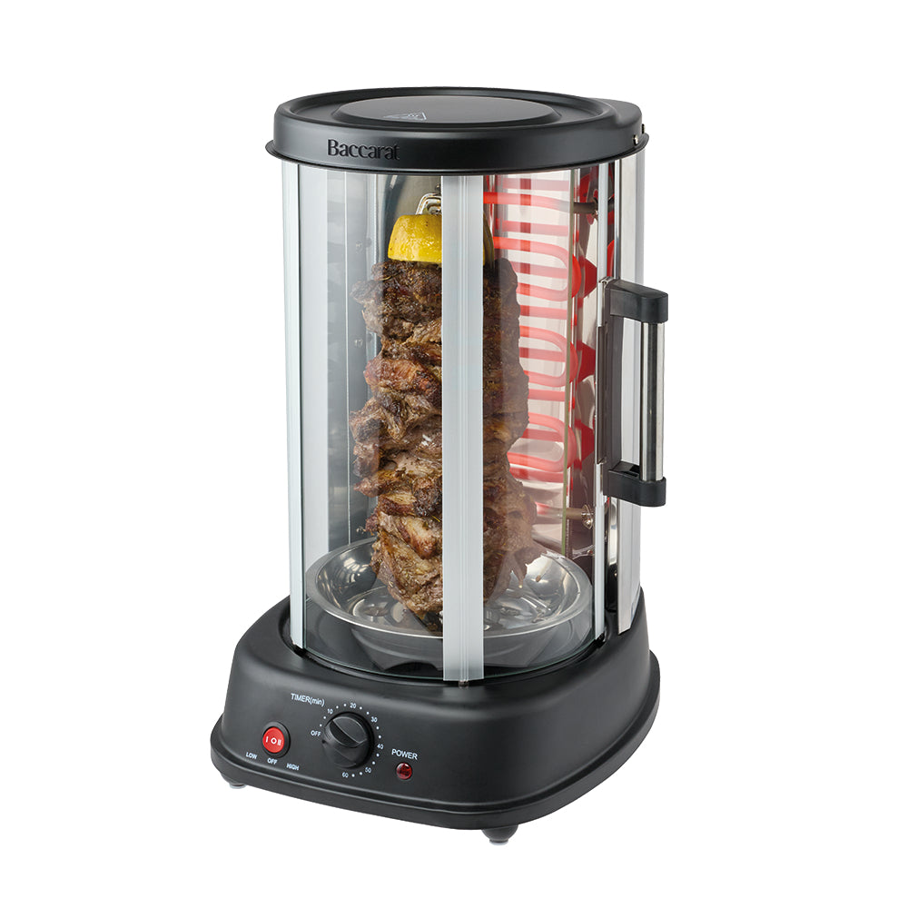 Baccarat Vertical Rotisserie Grill Black