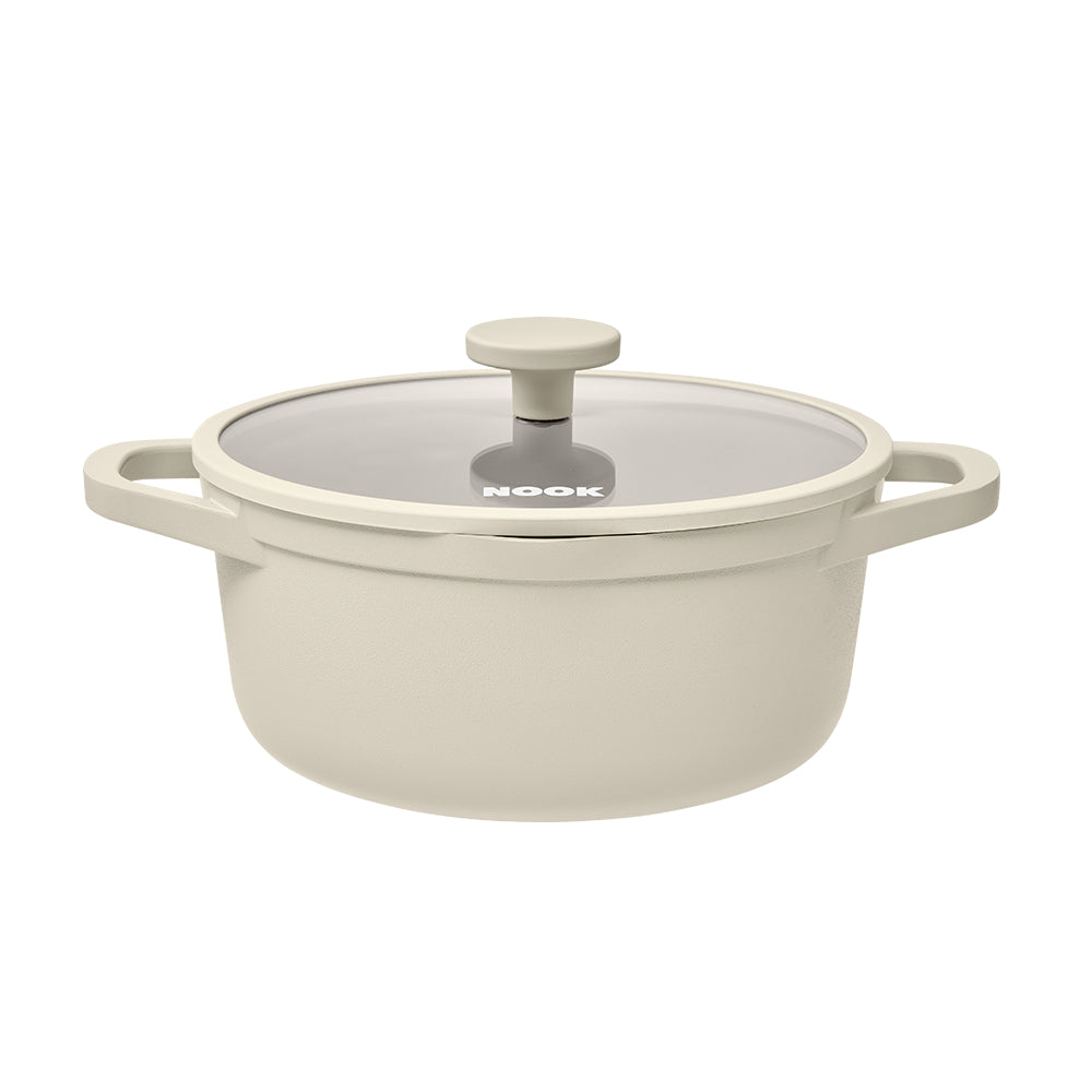 NOOK by Baccarat 4 Piece Cookware Set Cream