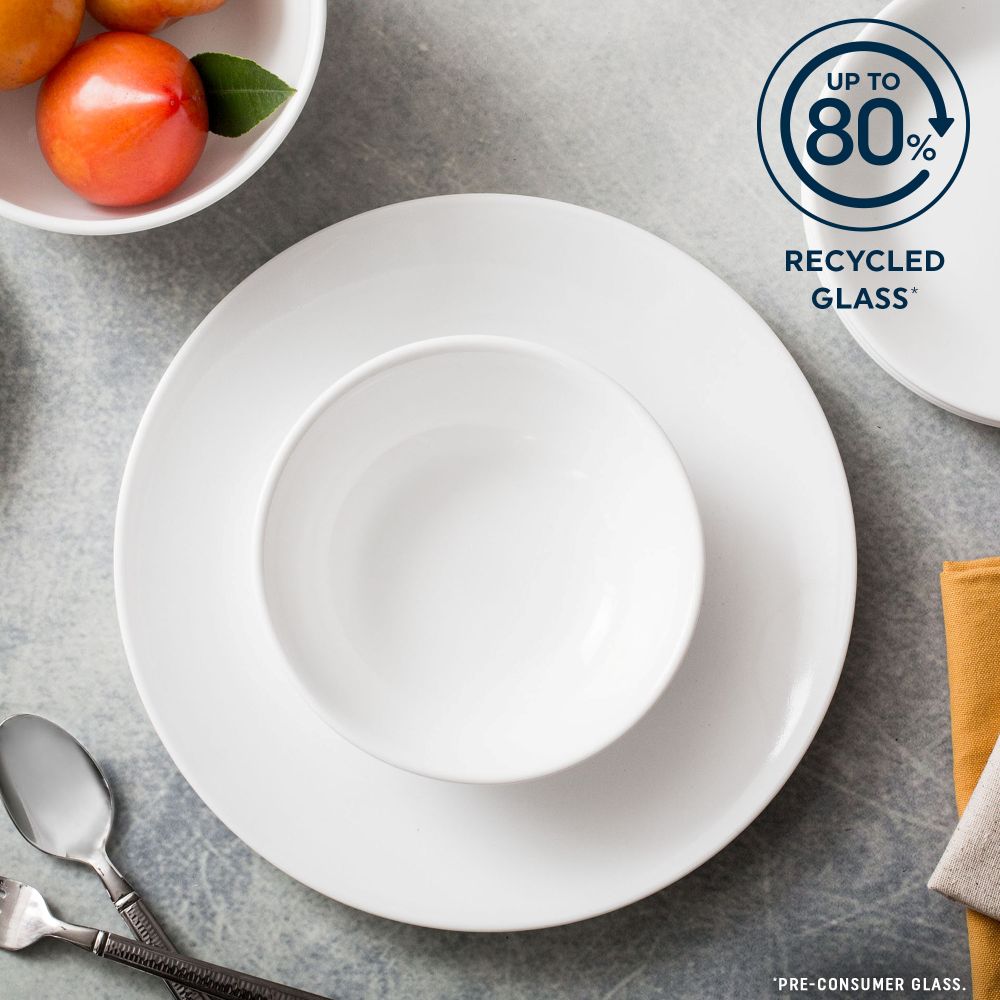 Corelle Winter Frost White 32 Piece Dinner Set