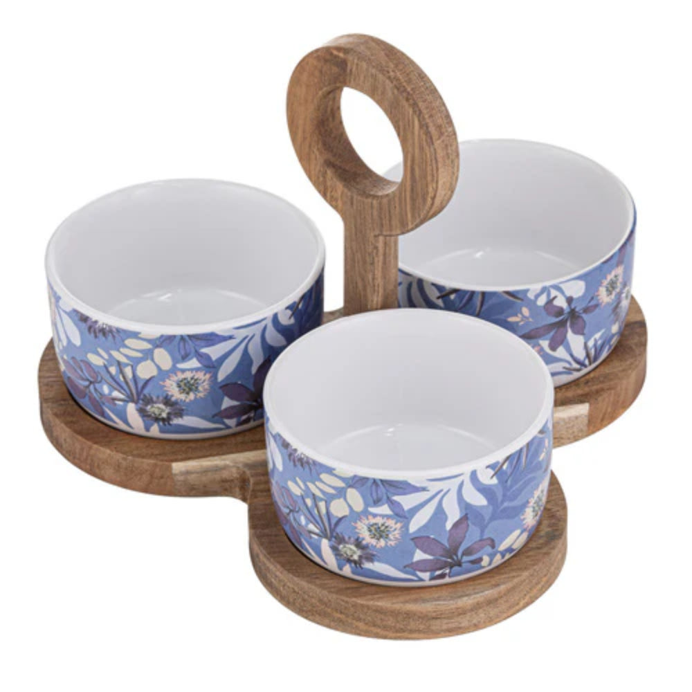 Ladelle Mossman 4 Piece Bowl & Tray Set