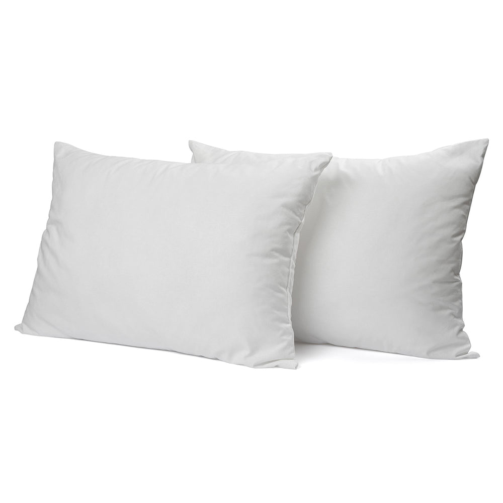 Royal Comfort 1000GSM Goose Feather & Down Pillow Twin Pack 50 x 75cm