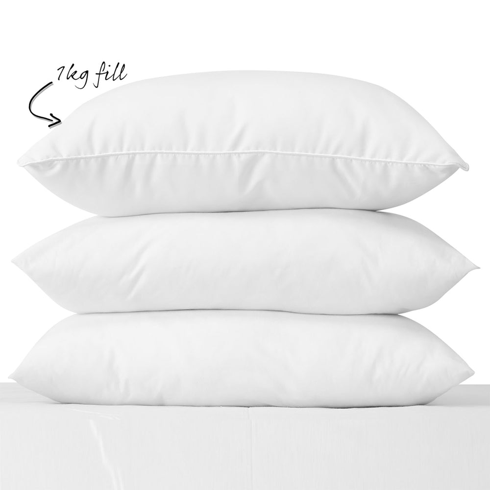 Royal Comfort 1000GSM Goose Feather & Down Pillow Twin Pack 50 x 75cm