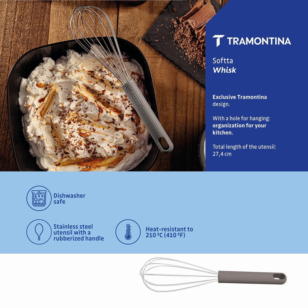 Tramontina Soffta Whisk Grey