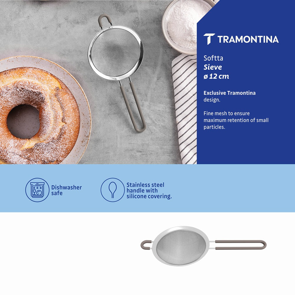 Tramontina Soffta Strainer 12cm Grey