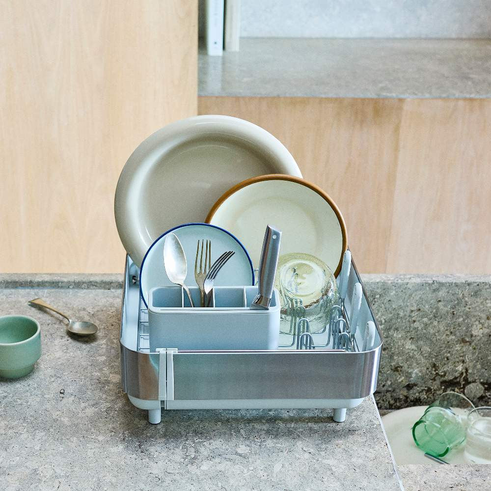 Joseph Joseph Extend Steel Plus Dish Rack With Wine Rack