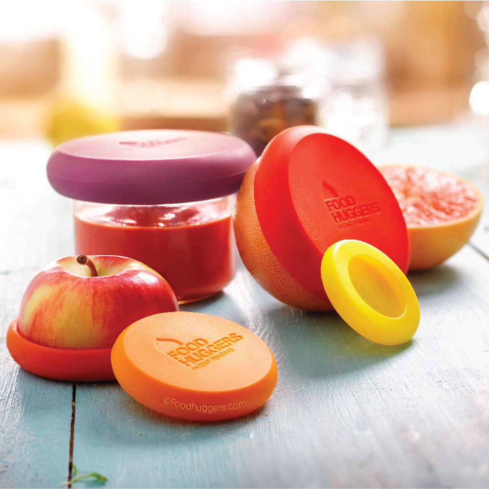 Food Huggers Reusable Food Savers Set of 5 Autumn Harvest