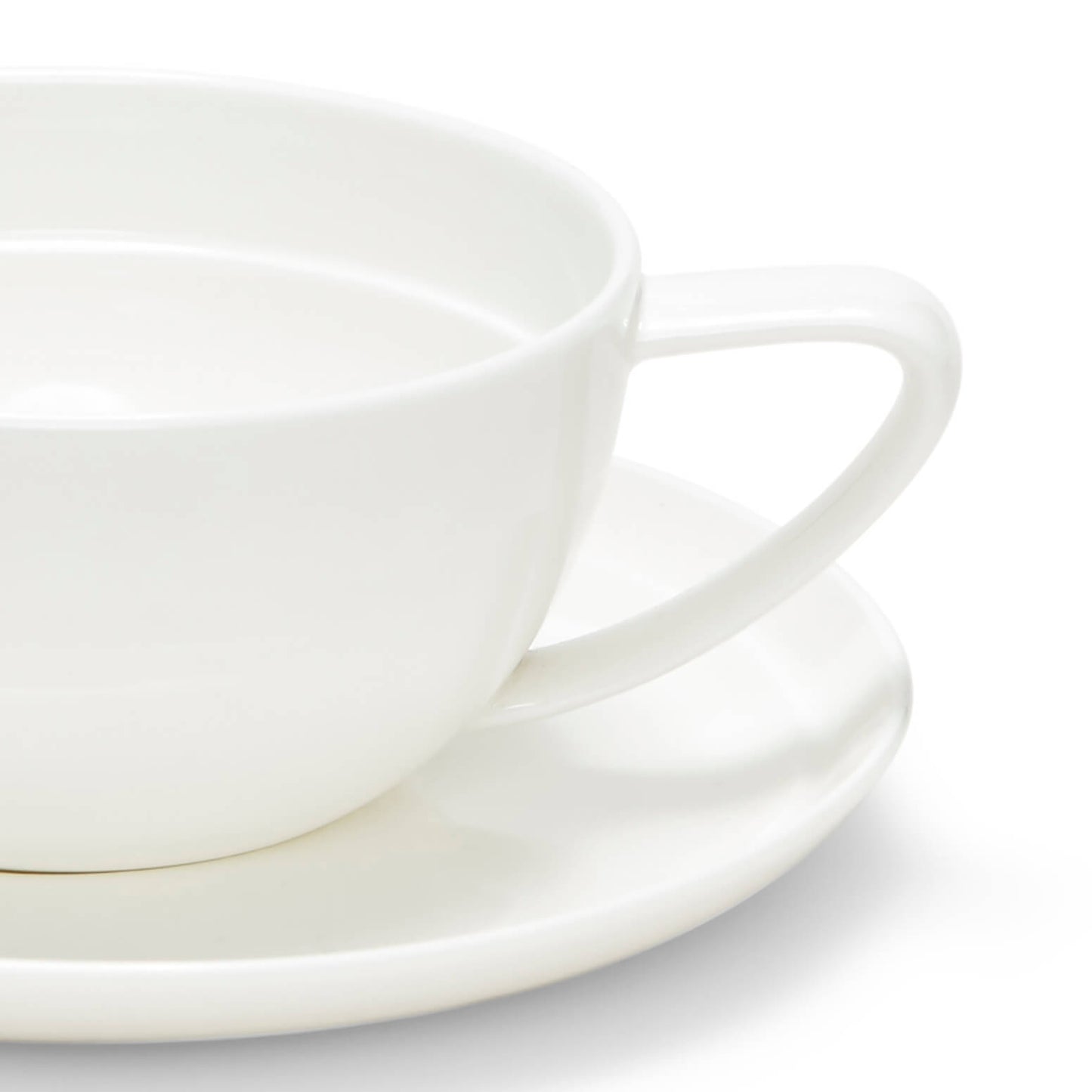Salt & Pepper Edge Tea Cup & Saucer 280mL