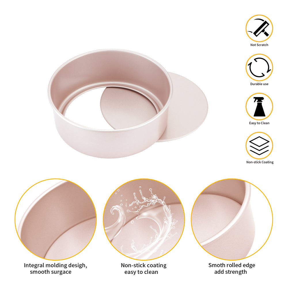 Chefmade Round Cake Pan with Loose Base 17cm