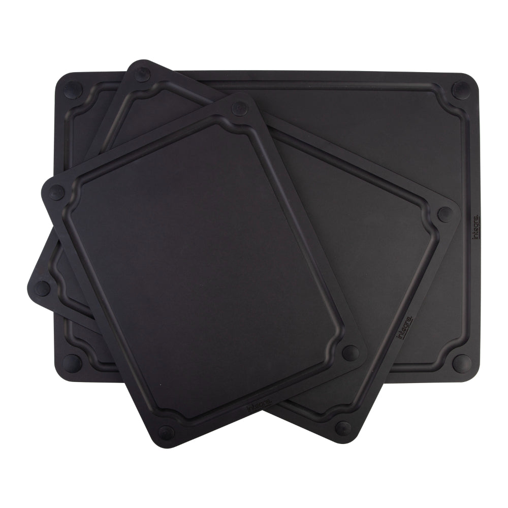 Integra Wood Fibre Reversible Cutting Board 37cm x 27.5cm Black