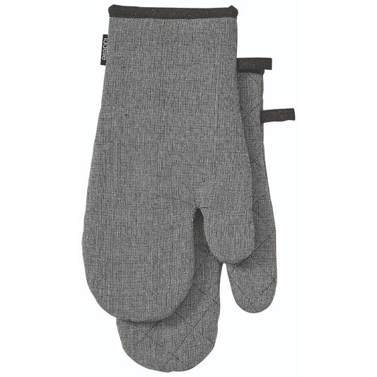 Ladelle Eco Recycled Charcoal Set Of 2 Oven Mitt