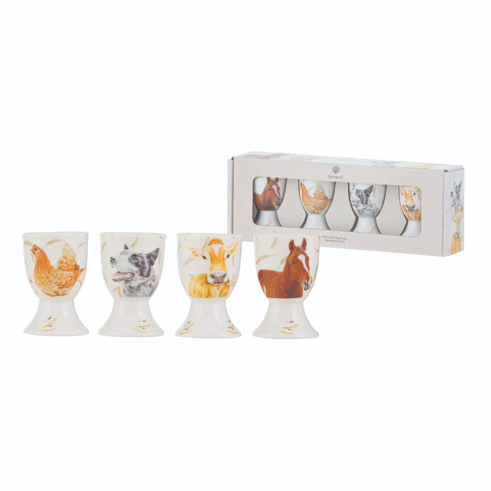 Ashdene Farmyard Faces 2 Set Of 4 Egg Cups