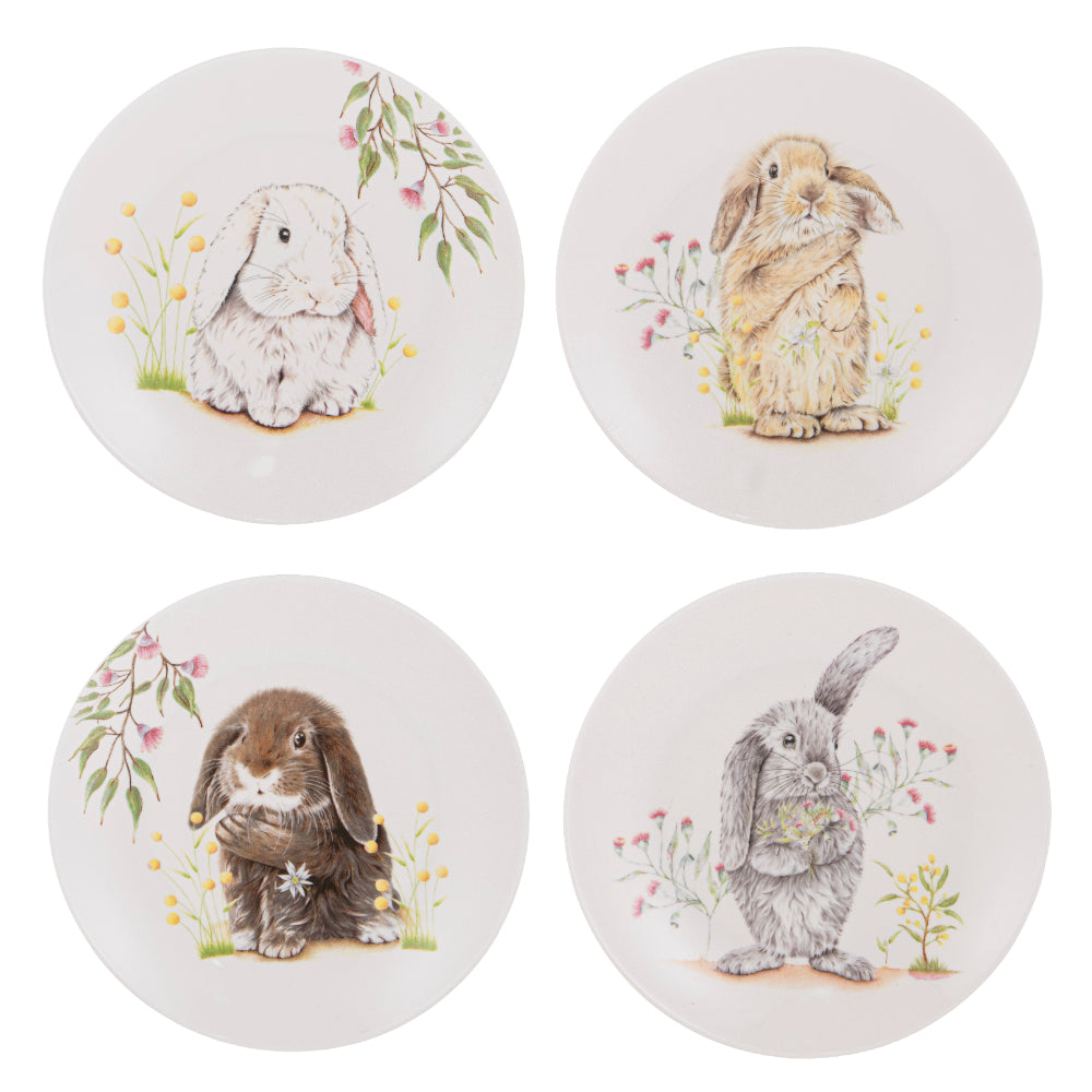 Ashdene Bunny Tales Set of 4 Side Plates
