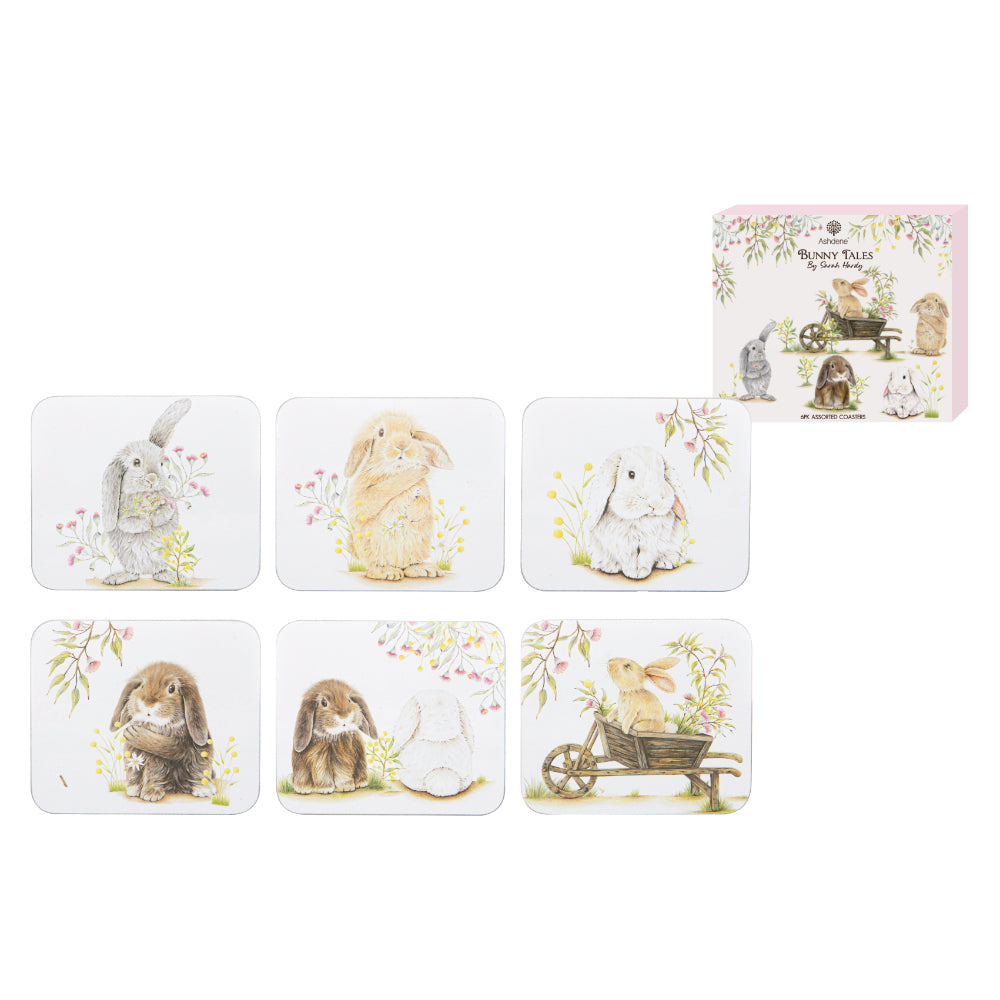Ashdene Bunny Tales Set of 6 Coasters