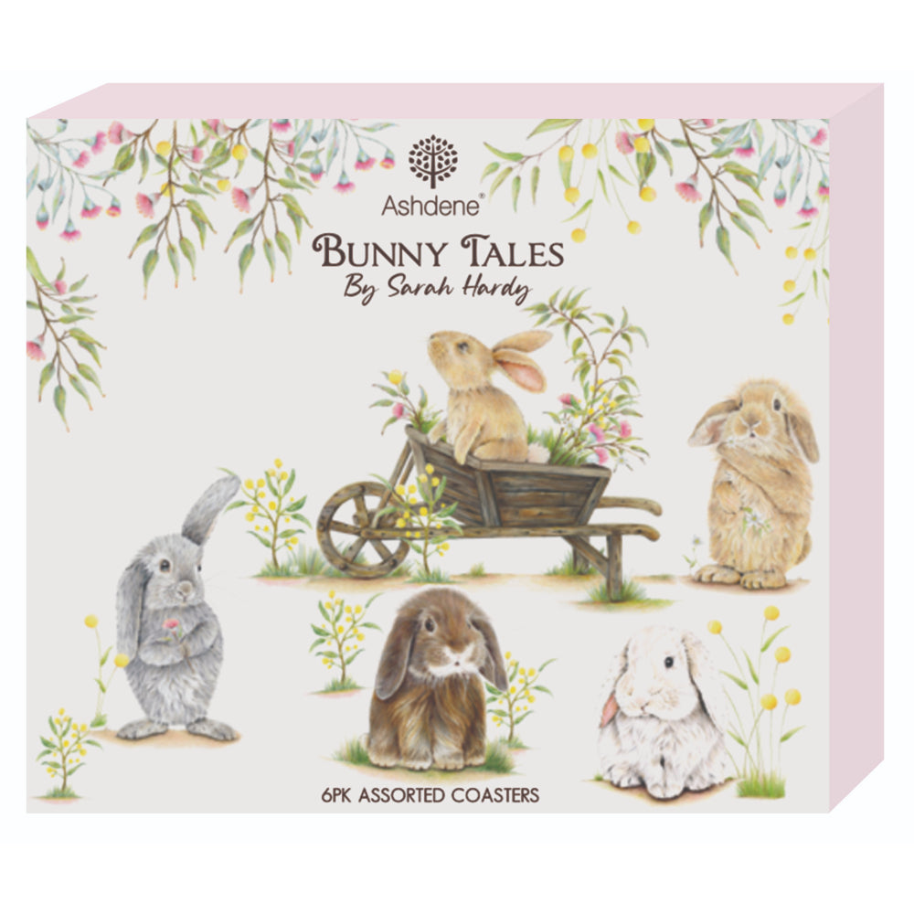 Ashdene Bunny Tales Set of 6 Coasters