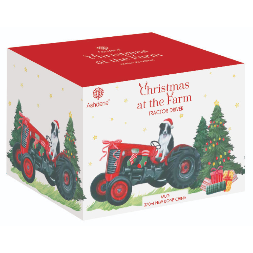Ashdene Christmas At The Farm Tractor Driver Mug