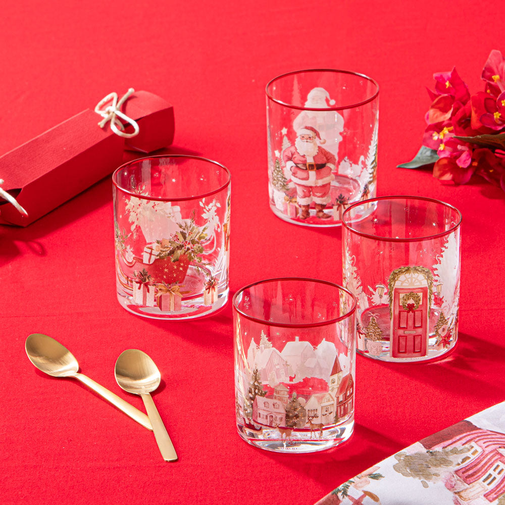 Ashdene Hollybrook Crystal Set Of 4 Tumblers