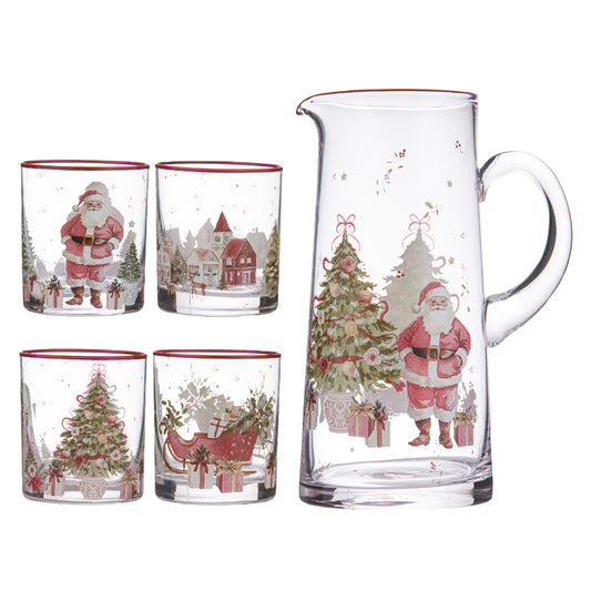 Ashdene Hollybrook Crystal Jug & Tumbler Set