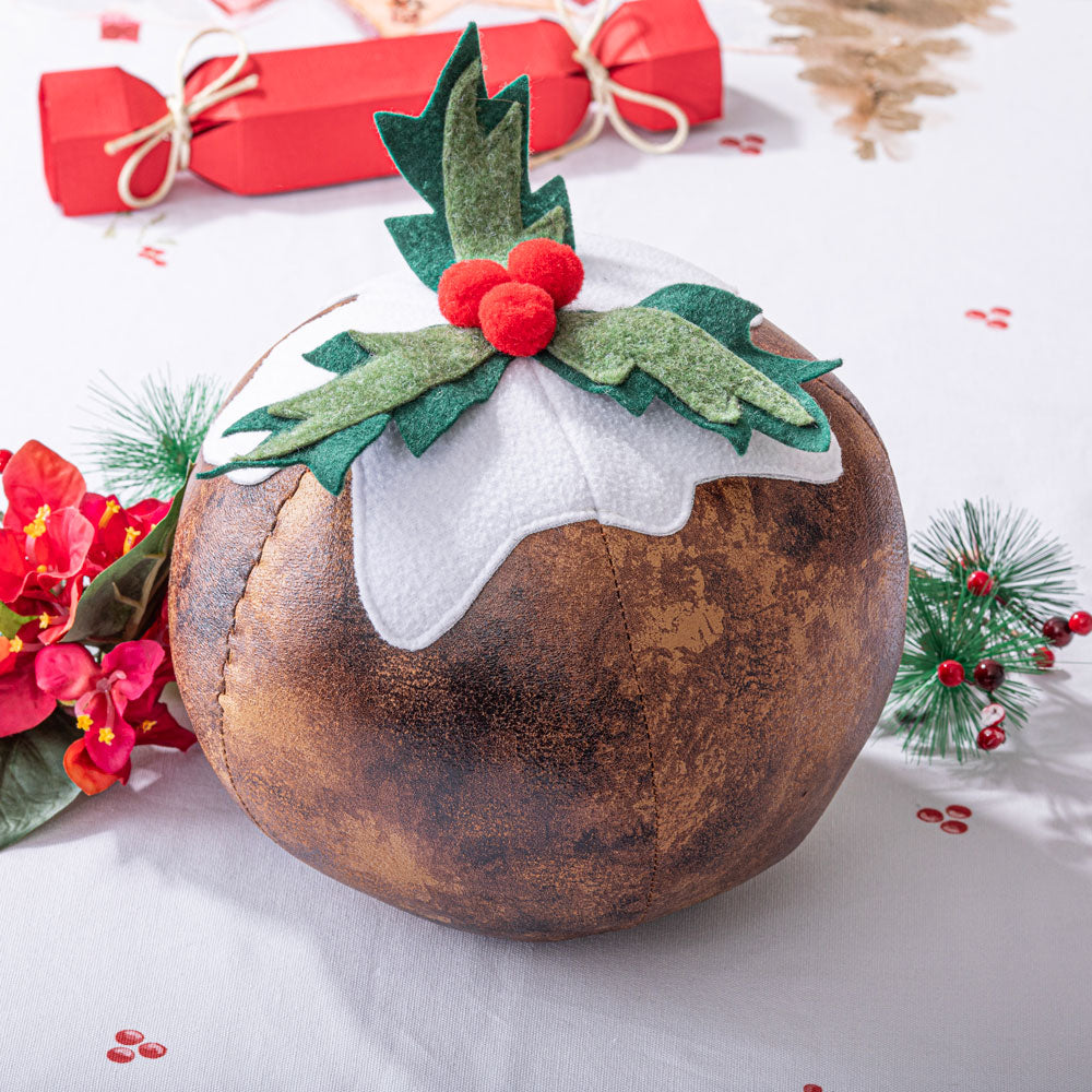 Ashdene Novelty Christmas Pudding Door Stop