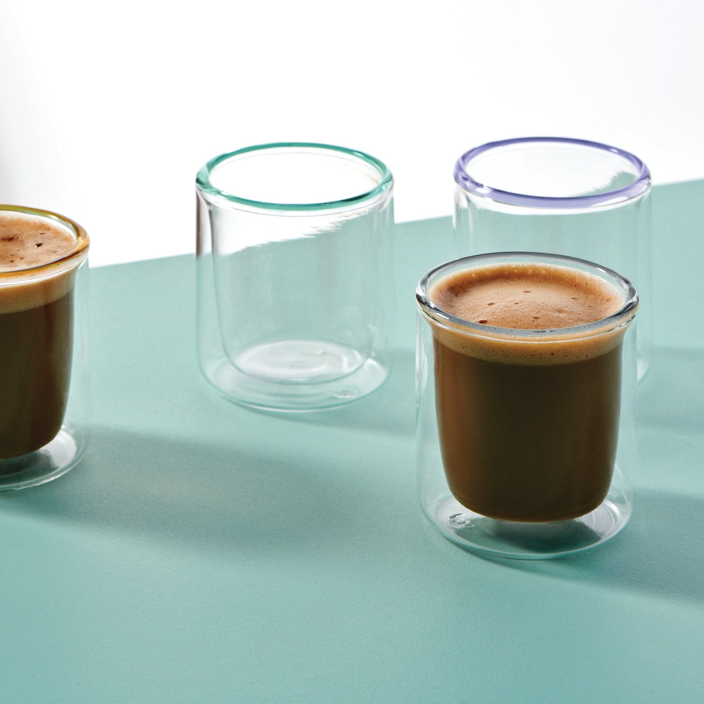 Salt & Pepper Brew Double Wall Latte Glasses 260mL - Set of 4