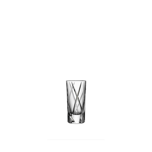 Orrefors Set Of 2 City Shot Glasses 50ml