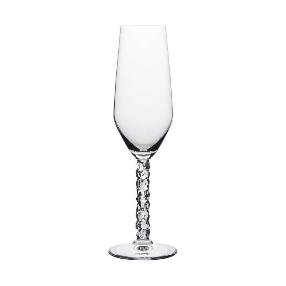 Orrefors Set Of 2 Carat Champagne Glasses 240ml