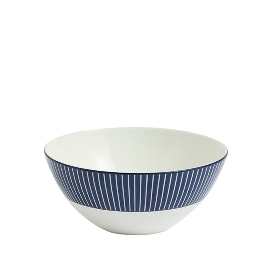 Wedgwood Gio Blue Cereal Bowl 16cm Pinstripe Blue