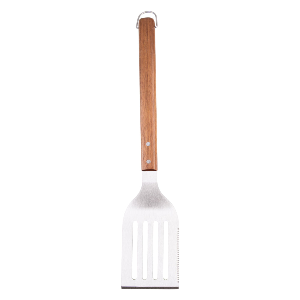 Urban Grill 3 Piece Barbeque Tool Set Acacia Handles With Carry Case