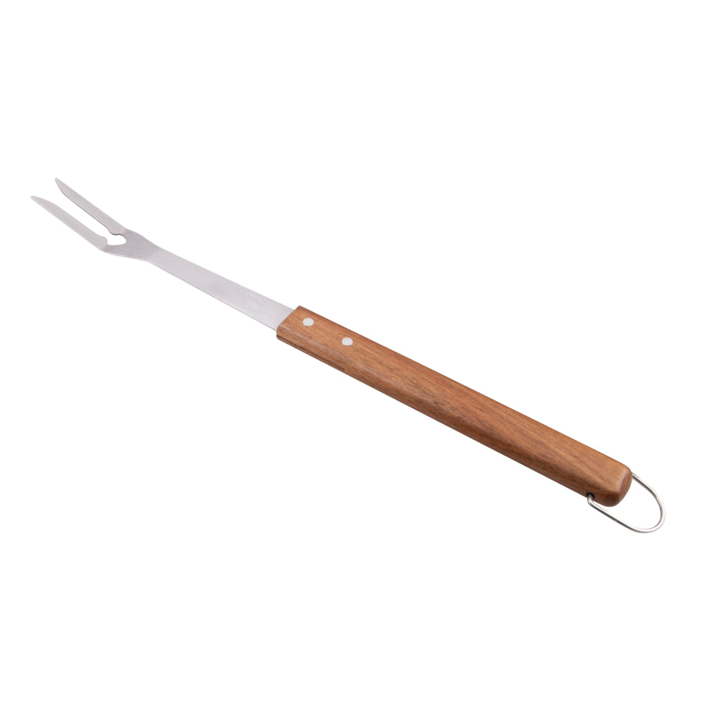 Urban Grill 3 Piece Barbeque Tool Set Acacia Handles With Carry Case