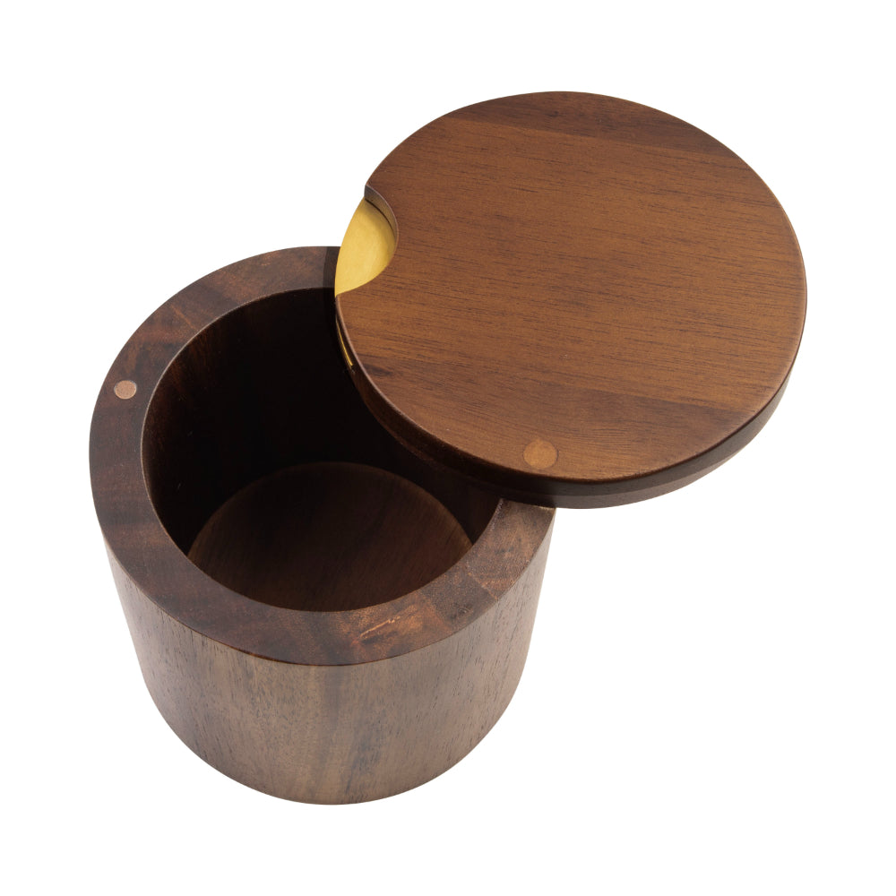 Alfresco Lane Acacia Wood Salt Cellar