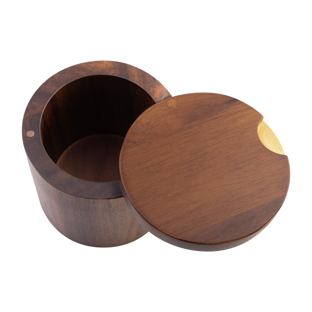 Alfresco Lane Acacia Wood Salt Cellar